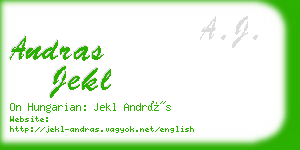 andras jekl business card